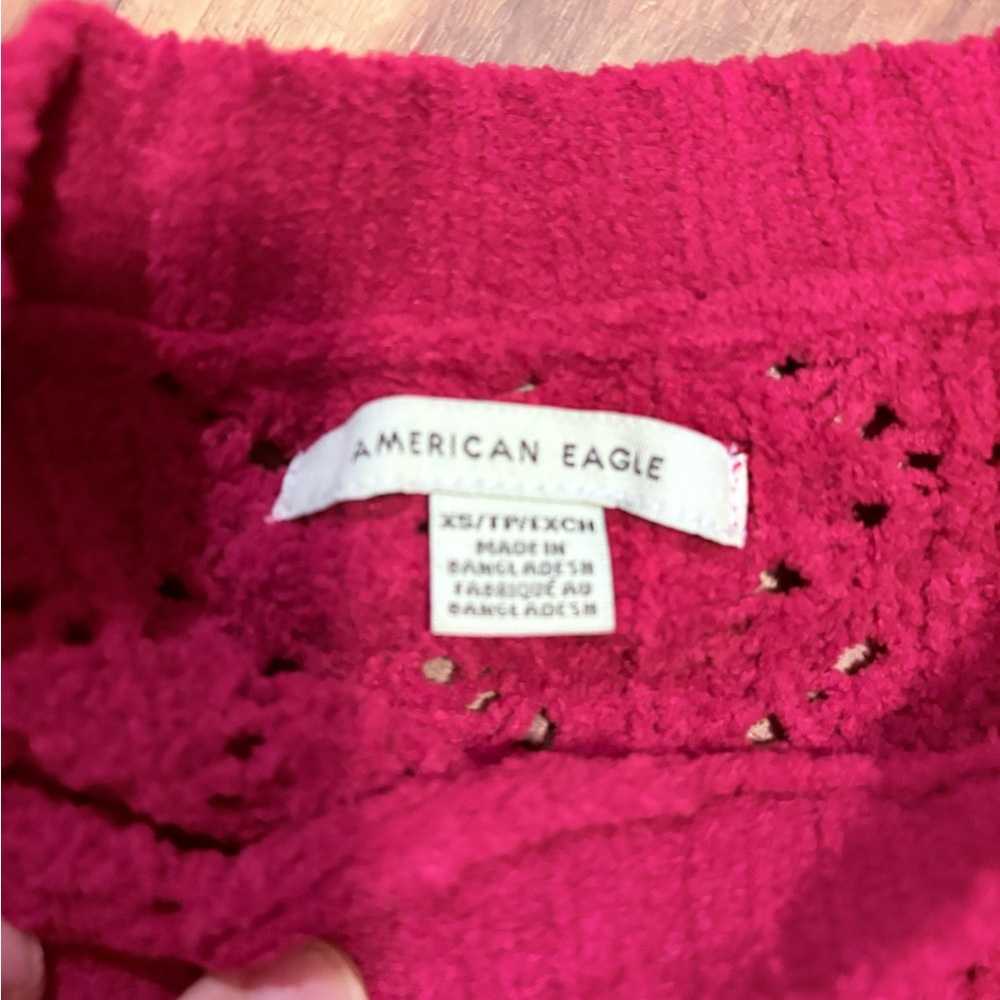 American Eagle Pink Knit Sweater
